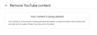 حذف حساب يوتيوب